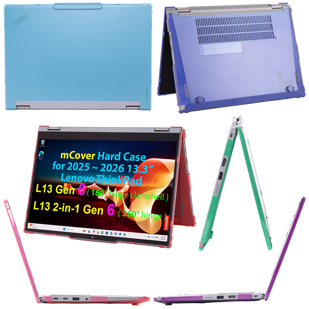 mCover Hard Shell case for 13-inch Lenovo ThinkPad L13 Yoga Gen 6