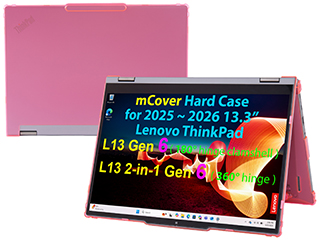 mCover Hard Shell case for 13-inch Lenovo ThinkPad L13 2-in-1 G6