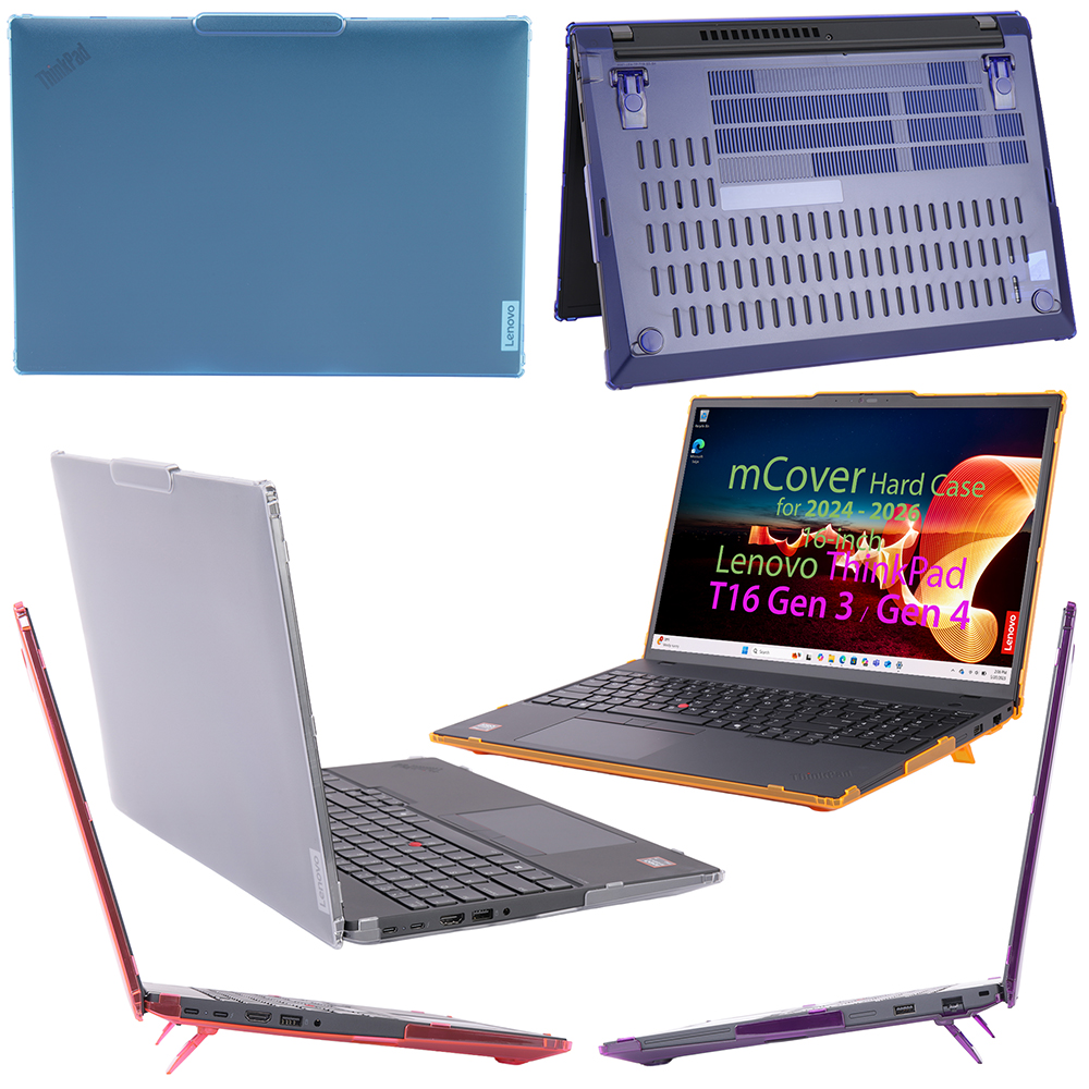 mCover Hard Shell case for 16-inch Lenovo ThinkPad T16 G3 / G4 series Windows Laptop