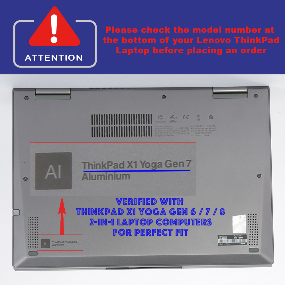 mCover Hard Shell case for 14-inch Lenovo ThinkPad X1 Yoga (6/7 Gen)