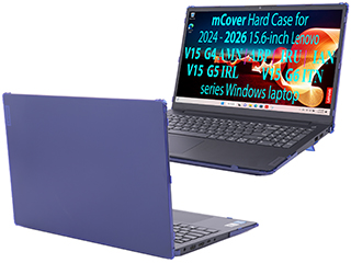 mCover Hard Shell case for 15.6-inch Lenovo V15 G4 G5 G6 series Windows Laptop