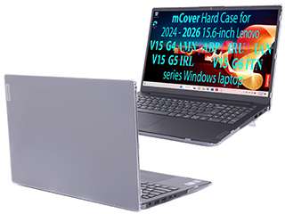 mCover Hard Shell case for 15.6-inch Lenovo V15 G4 G5 G6 series Windows Laptop