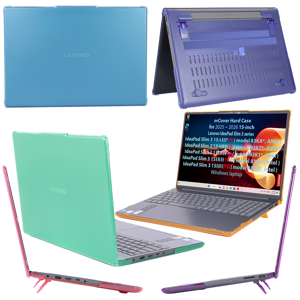 mCover Hard Shell case for 15-inch Lenovo Ideapad Slim 3 15AHP10 15ARP10 15IRH10 15IRU10 Windows Laptop