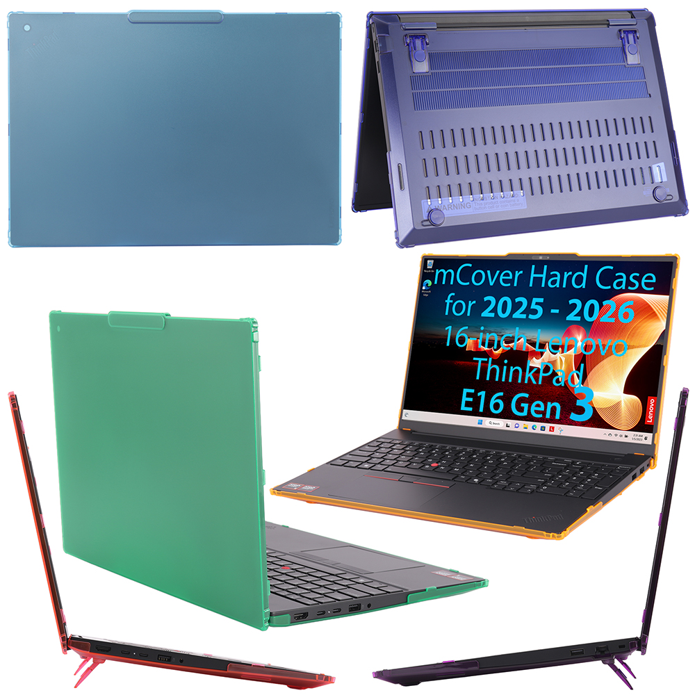 mCover Hard Shell case for 16-inch Lenovo ThinkPad E16 G3 series Windows Laptop
