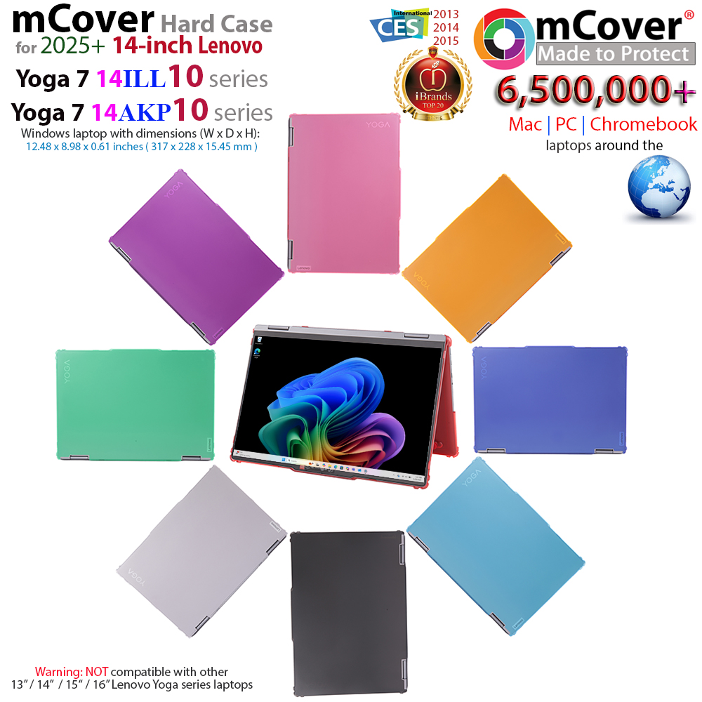 mCover case for 14-inch Lenovo Yoga 7 14ILL10 14AKP10 series 2-in-1 Windows laptop