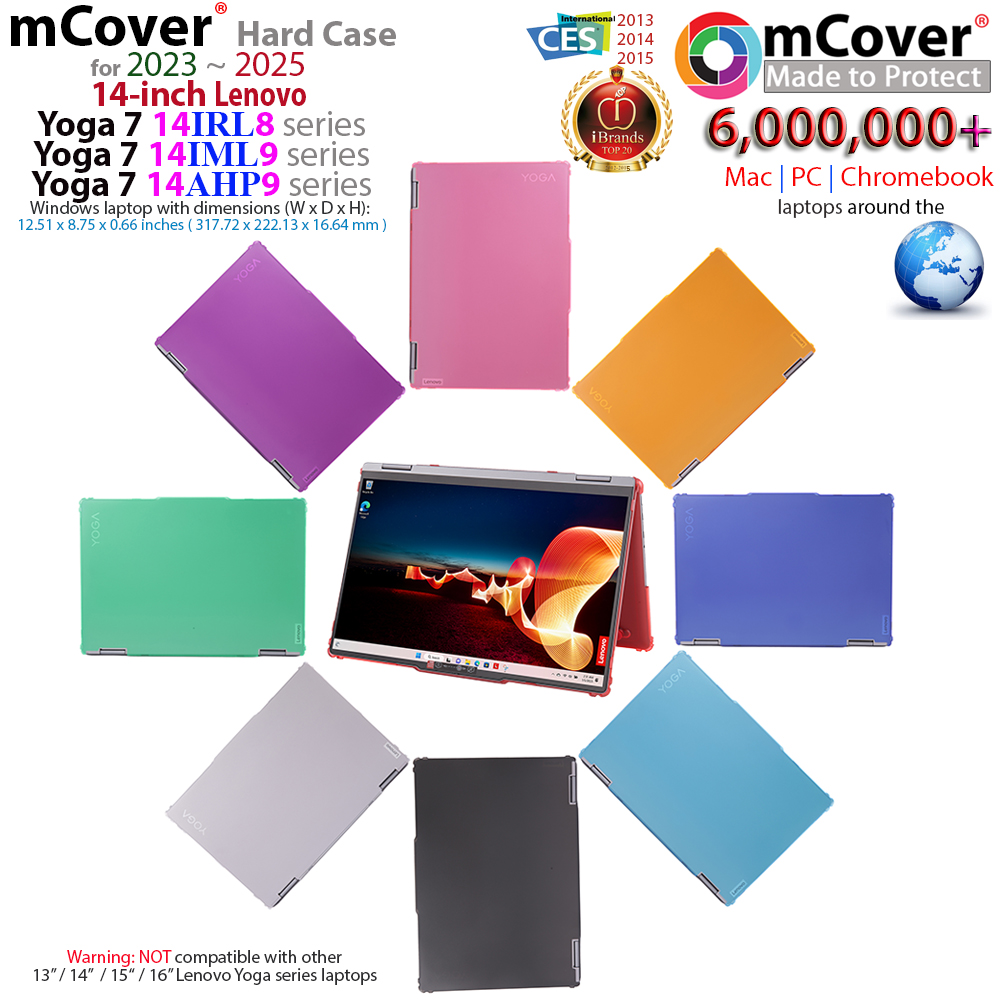 mCover case for Lenovo Yoga 7 14-inch 14IRL8 14AHP9 14IML9 series 2-in-1 Windows laptop