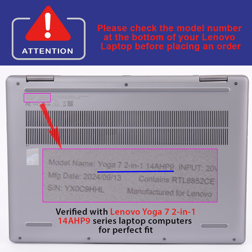 mCover Hard Shell case for Lenovo Yoga 6 series ( 13ABR8 13ALC7 ) 13.3-inch