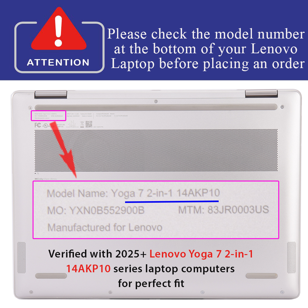 mCover case for 14-inch Lenovo Yoga 7 14ILL10 14AKP10 series 2-in-1 Windows laptop
