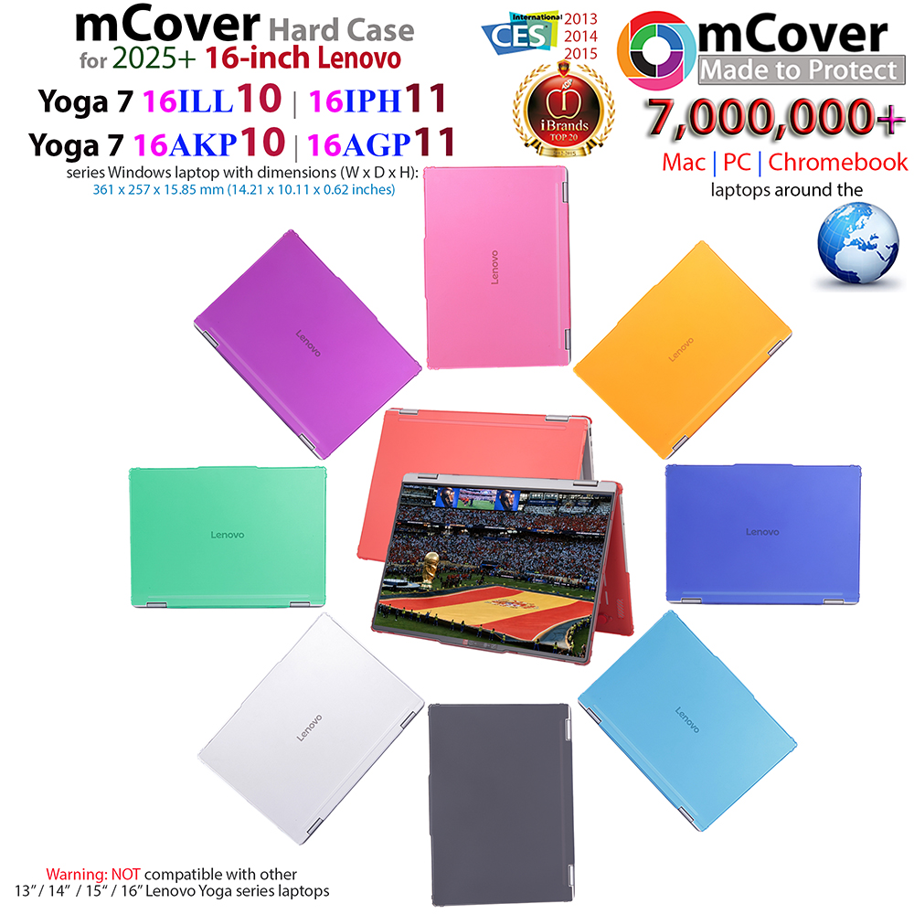 mCover case for Lenovo Yoga 7 2-in-1 16AKP10 16AGP11 16ILL10 16IPH11 series 16-inch Windows Laptops