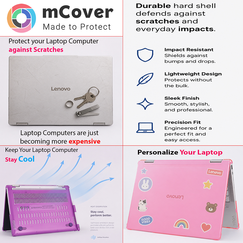 mCover case for 14-inch Lenovo Yoga 7 14ILL10 14AKP10 series 2-in-1 Windows laptop