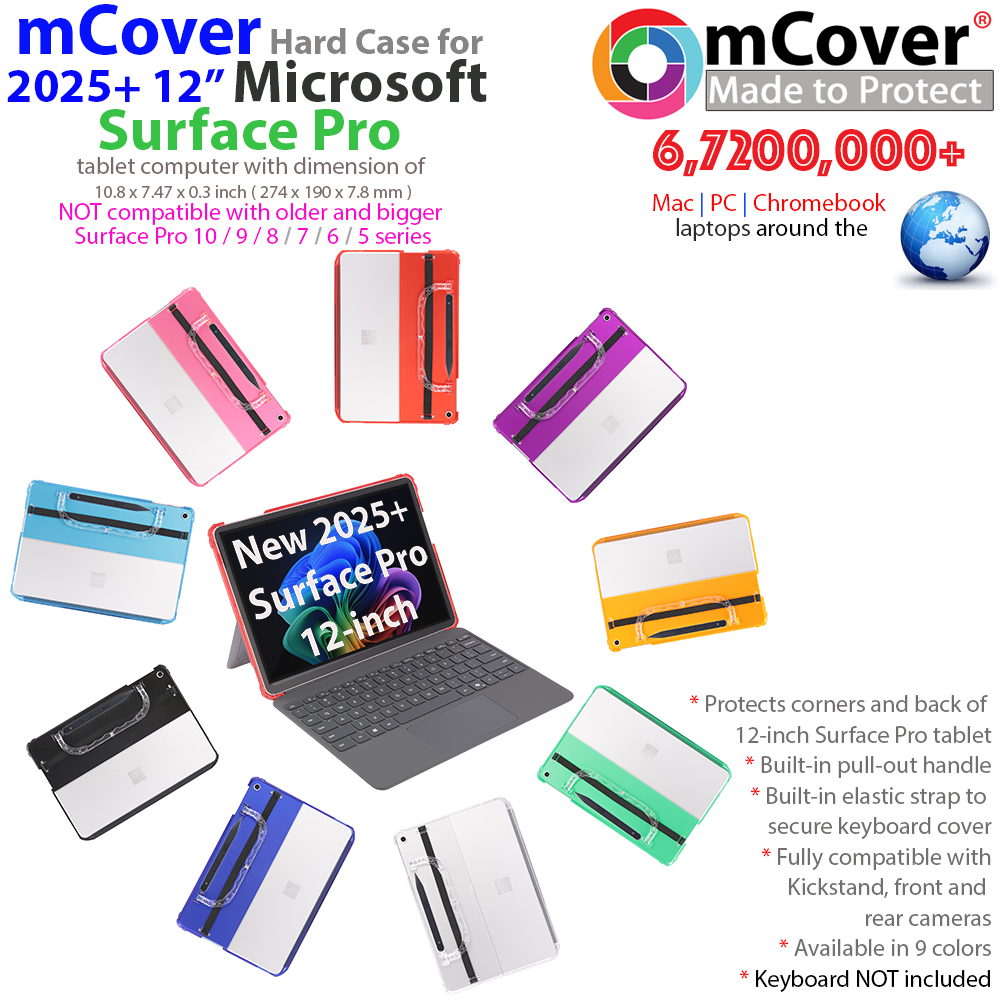 mCover Hard Case for Microsoft Surface Pro tablet 12-inch released after May 2025mCover Hard Case for Microsoft Surface Pro tablet 12-inch released after May 2025mCover Hard Case for Microsoft Surface Pro tablet 12-inch released after May 2025