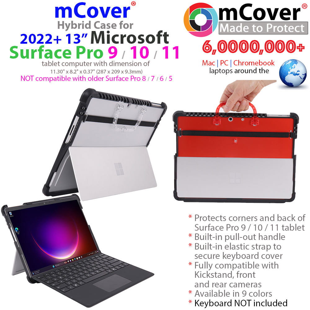mCover Hard Shell case for Microsoft Surface Pro 9 / 10 / 11 tablet