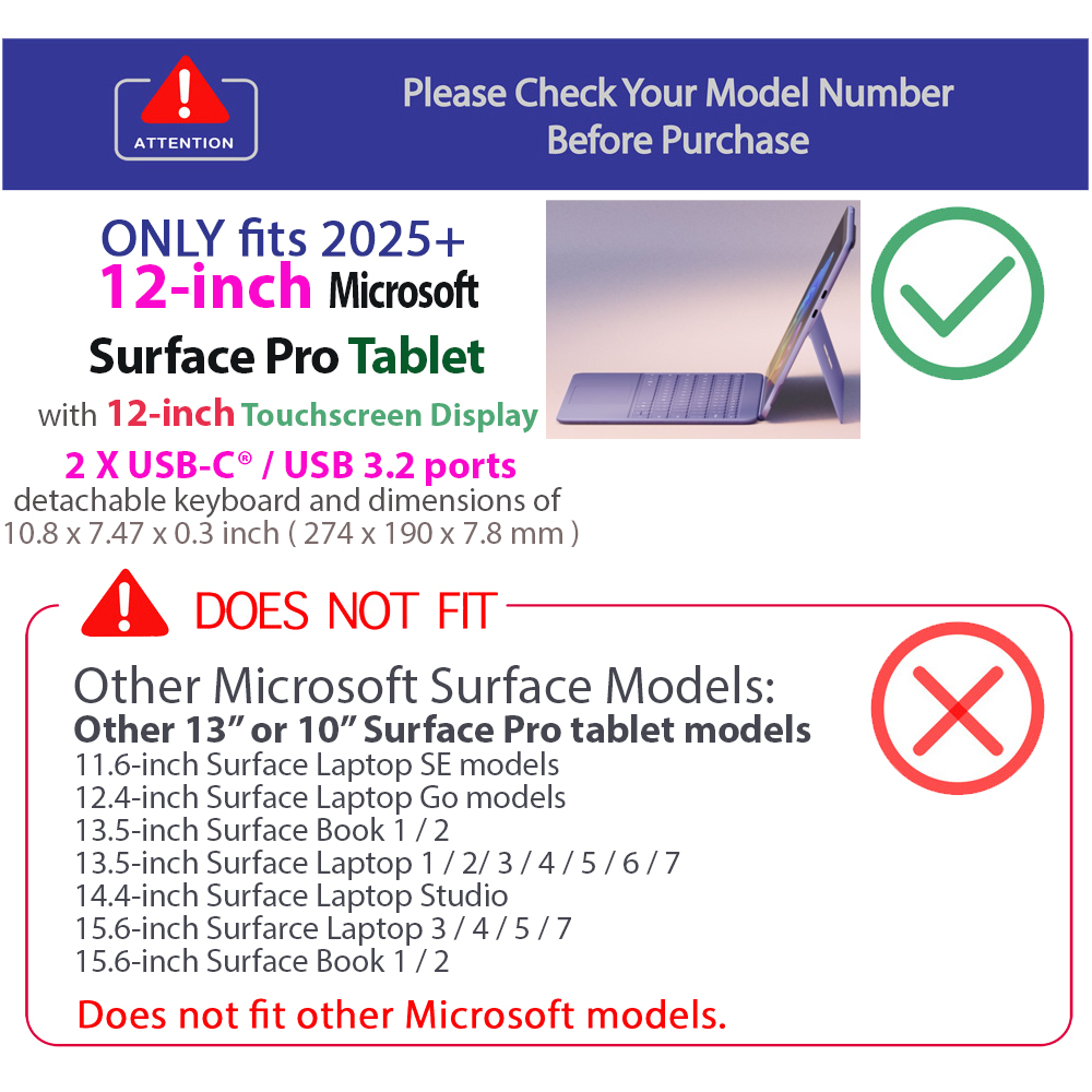 mCover Hard Case for Microsoft Surface Pro tablet 12-inch released after May 2025mCover Hard Case for Microsoft Surface Pro tablet 12-inch released after May 2025mCover Hard Case for Microsoft Surface Pro tablet 12-inch released after May 2025