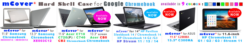 iPearl mCover for Google Chromebook
laptops