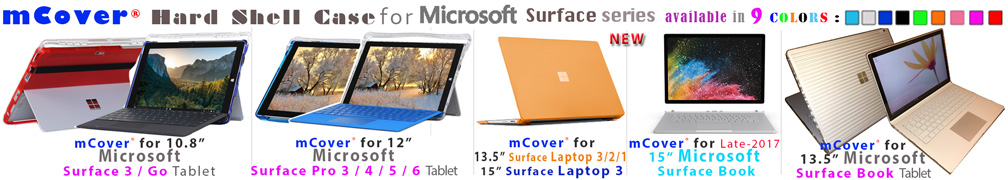 mCover Hard Shell case for Microsoft Surface series